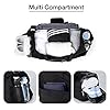 Rieeyrslza Sac de Sport 40L avec Compartiment Chaussures - Grande Capacité, Waterproof, Multifonction pour Voyage Weekend - Sac à Bandoulière ou Fourre-Tout (Noir o2) #5