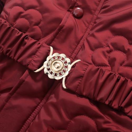 Little Girls Winter Parka Coats Fleece Outwear Hooded Puffer Jacket Snow Clothes4