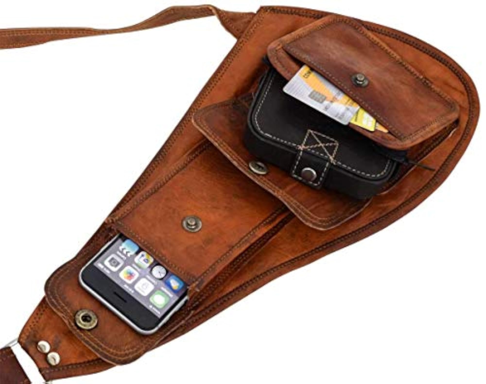 Unisex Leather Bags and Backpacks for Travel and College