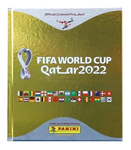 Álbum Capa Dura Ouro Copa Do Mundo Qatar 2022