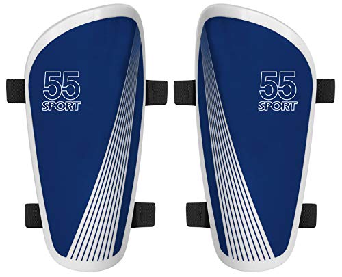55 Sport Vortex Lite Espinilleras protectoras de fútbol - Azul - L