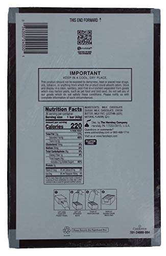 Hershey Milk Chocolate 1.55 Oz, 36/Box #TOP2