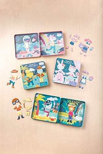 Stephen Joseph, Travel Tin Magnetic Dress Up, Bunny And Cat #TOP6