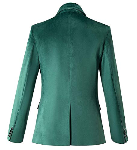 Wemaliyzd Men's 3 Piece Suit Velvet Official Blazer Single Breasted Vest Pants2
