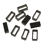  10 X Gummi Uhrenarmband Schlaufe Schnalle Halter für Uhrenarmbänder - 18mm Breite