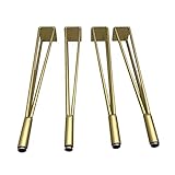 Patas de la Mesa de Hierro Forjado Dorado Patas del Escritor