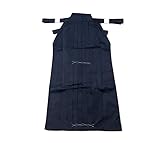 EKENDOCOM-HM011- BASIC T/C HAKAMA - 75% polyester 25% cotton all size japanese kendo uniform bottom kendo hakama kendo training (Navy, 155)