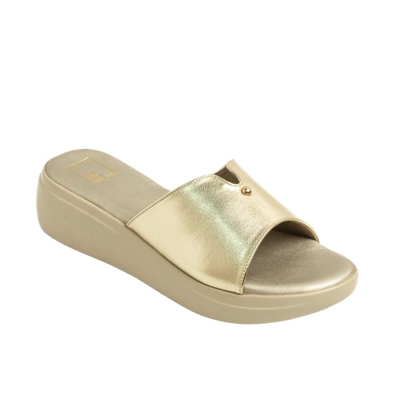 BLUE BEAUTY Soft Stylish Casual Comfortable Wedges Heels For Women Daily Use Girls Footwear (GOLD-38) (B0CS5ZZ9XP) Amazon Price History, Amazon Price Tracker