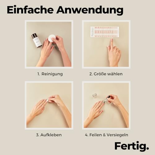 Oryginalne Miss Sophie Pedi Wraps I Bakłażan Purple Pedicure I 27 ultra-cienkich pasków lakieru do paznokci ze wzorem, do paznokci stóp, trzymają się na naturalnych i lakierowanych, akrylowych, żelowych i szelakowych