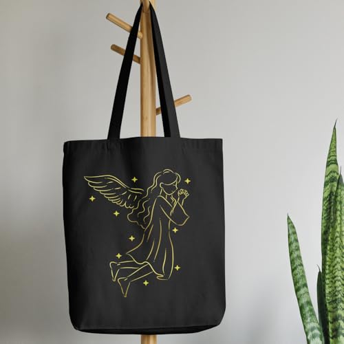 Image of Roundsun Cotton Canvas Vertical Tote Bag With Main Zipper Closure & Inner Pocket Size 16 Height 14 Width 3.5 Base |300 GSM Cloth|Shopping /Grocery Multi-Purpose Bag