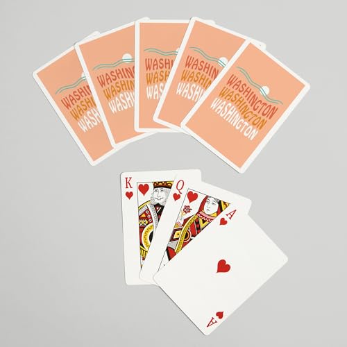 Lantern Press Washington, Baraja Poker 52 Cartas miniatura 7