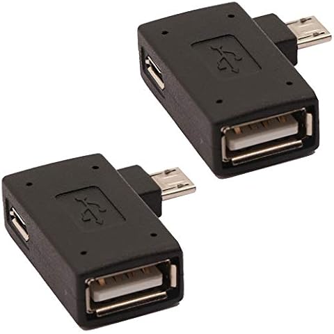 AuviPal 2-in-1 Powered Micro USB OTG Adapter with Power Port for Fire Stick 4K, S/NES Classic Mini, Sega Genesis and More - 2 Pack Cover