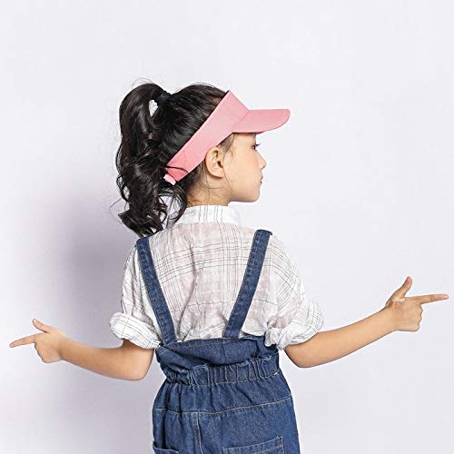 Kids Visor Sun Hat Adjustable Athletic Sports Hat Pink #TOP4