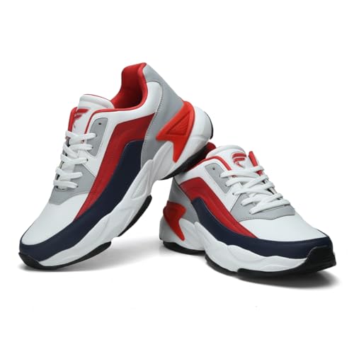 Image of FIELD CARE Fusion Casual Athletic Chunky Stylish Outsole Comfort Lace-Up Sneakers.