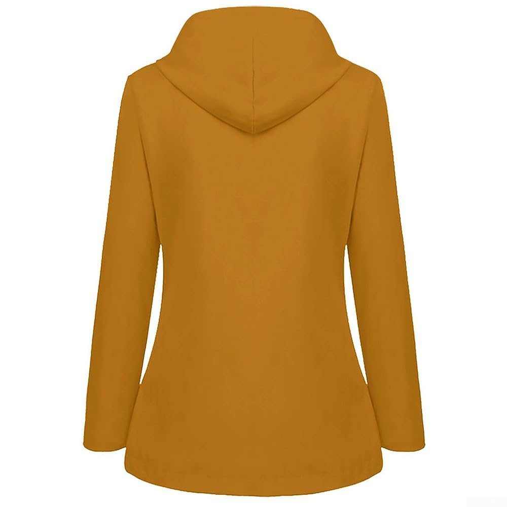 Giacca Casual Donna in Poliestere Morbida e Calda(M White)