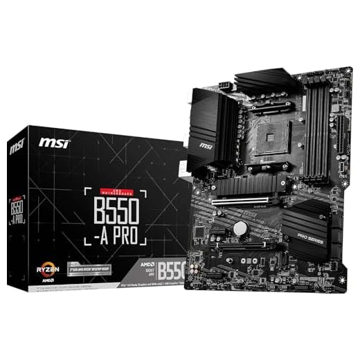 MSI B550-A PRO V1 ProSeries Motherboard (AMD Ryzen 5000, AM4, DDR4, PCIe 4.0, SATA 6Gb/s, M.2, USB 3.2 Gen 2, HDMI/DP, ATX)