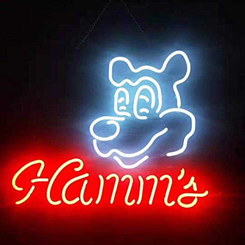 Queen Sense 20"x16" Hamm's Beer Neon Sign Light Man Cave Bar Pub Handcrafted Home Wall Decor Lamp KA16