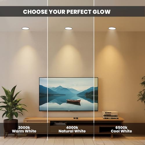 Image of Havells Crysta Deco Cob 7W 3K Matt Black,Led-Spotlights,Energy Efficient,Long Life of 25000 Burning Hours,Beam Angle of 36,Metal Body Cob with Independent Driver,Warm White (3000K) Pack of 8