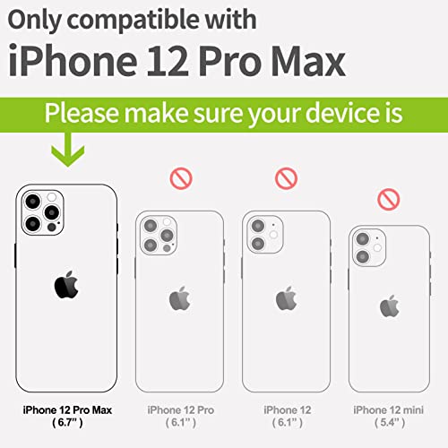 Carveit Magnetic Wood Case For Iphone 12 Pro Max [Hard Real Wood & Soft Tpu] Shockproof Hybrid Protective Cover Unique & Classy Wooden Case Compatible With Magsafe (Viking Compass Vegvisir-Walnut) #TOP2