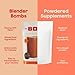 The Bomb Co. Blender Bomb, The Original & Peanut Butter Blast High Fiber Smoothie Supplement With Superfoods & Amino Acids, Smoothie Mix With Hemp, Flax and Chia Seeds, 20 Servings