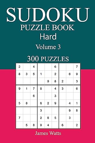 300 Hard Sudoku Puzzle Book: Volume 3
