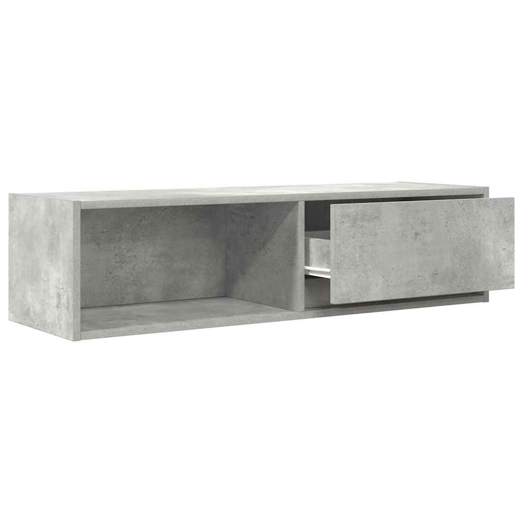 Armario para TV (2 unidades, 100 x 31 x 25,5 cm, material de madera con cajón y compartimento), montaje en pared, espacio de almacenamiento para salón, dormitorio, cine en casa, superficie