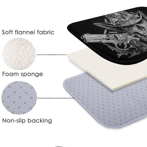 Tapis de bain mousse mémoire de forme 80x50 lavable machine - 6