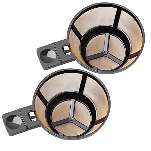 Reusable Coffee Basket Filter,Reusable Coffee Filters which Compatible with Hamilton Beach 2-Way Brewer Coffee Maker Models 49980A, 49980Z, 47650, 49933 Accessories(2 Pack)