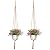 EBOOT 2 Pack 48 Inches Large Macrame Plant Hanger Rope to Hang Flower Pot Plant Holder for Indoor Outdoor Decorations, 4 Legs