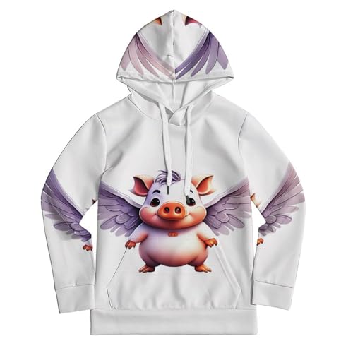 Sweat à capuche cochon pour garçons et filles avec cordon de serrage - 2