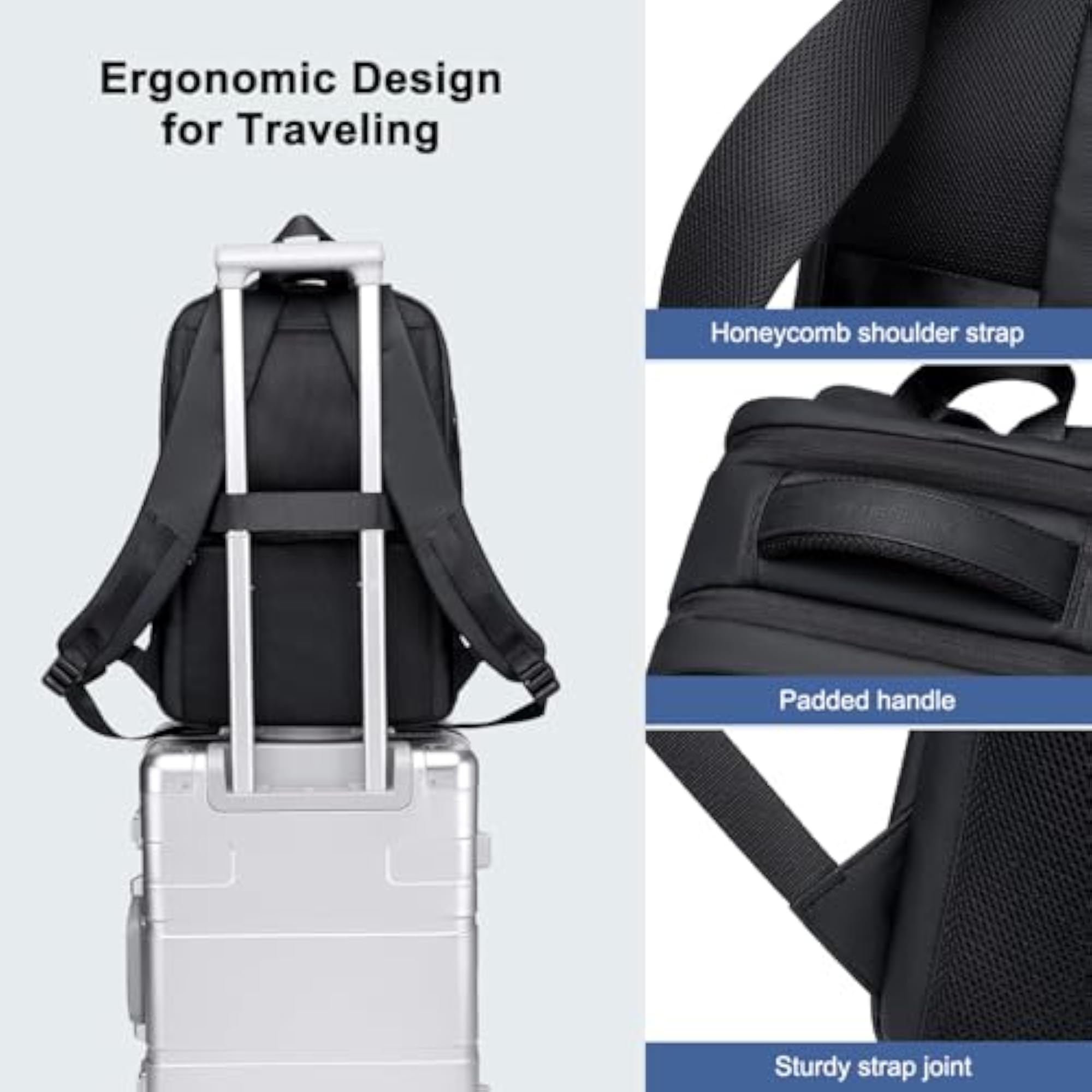 Expandable Backpack for Men, 25L-30L