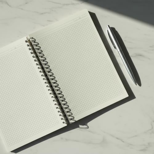 Fark Tanıtım Kareli Spiralli Not Defteri, A4 Boyut (21x29,7 cm), 120 Yaprak (240 Sayfa), 90gr. Ivory Kağıt, Ofis İçin İdeal (Kahverengi) - Görsel 7