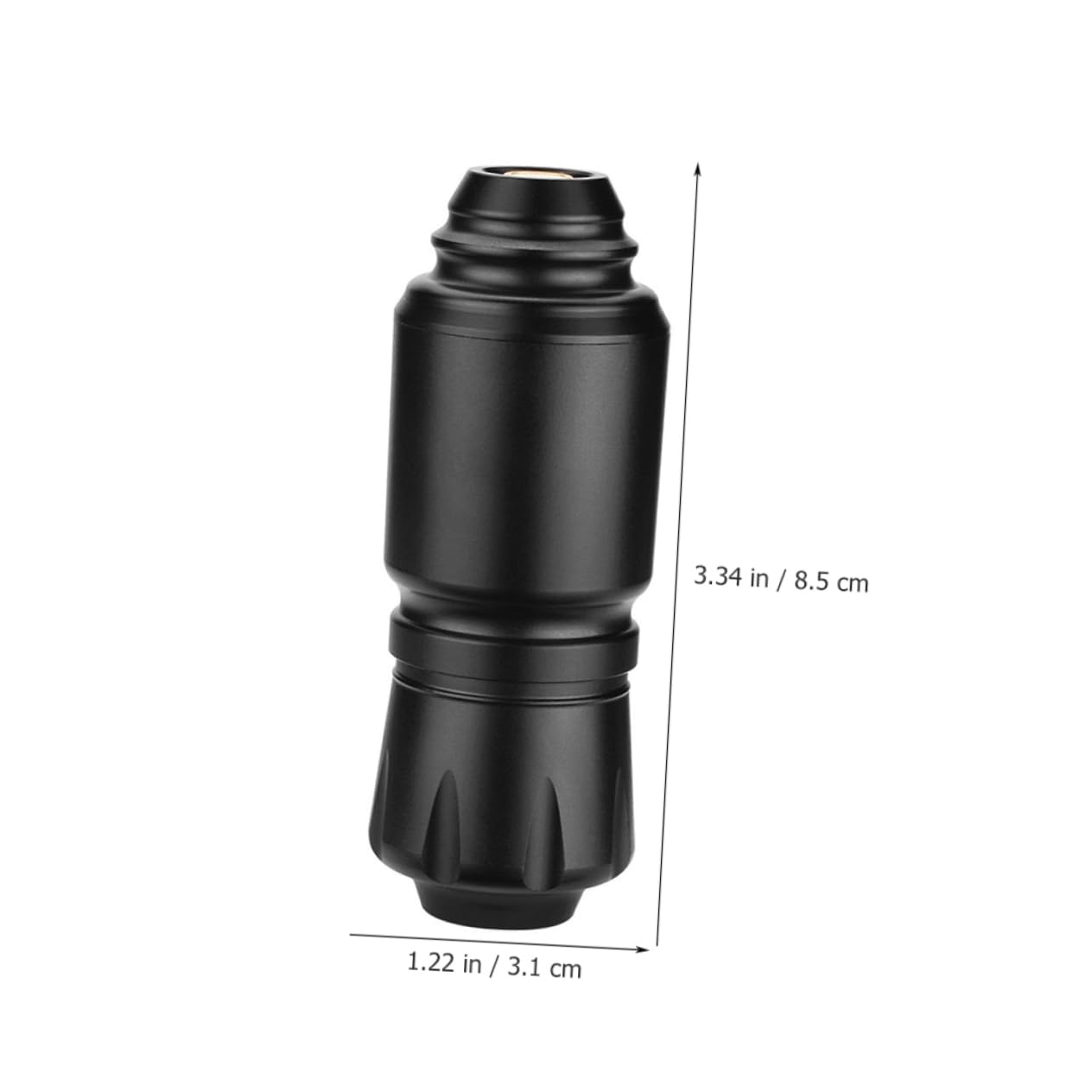 Rotations Tätowierstift aus Aluminiumlegierung Tragbar 5-10 V für Selbstgemacht Tattoos der Haut Kompaktes Modell in Schwarz