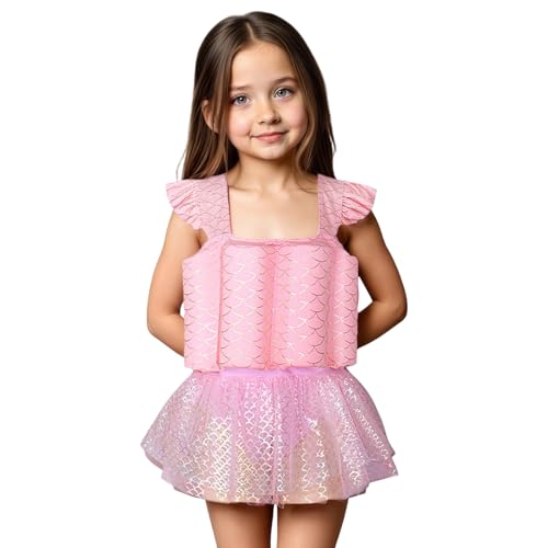 Maillot de bain flottant filles 3-10 ans pour nager en sécurité sans brassards gênants