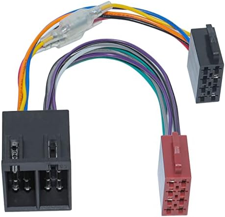 RED WOLF Car Radio Stereo ISO Wire Harness Adapter Lead Loom 16 pin ISO Male to Female Cable Connector Compatible with VW Opel Astra F G Corsa B C Fiat Ducato