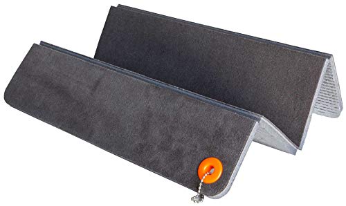 Uquip Josy Zitkussen - Zachte Fleece - Aluminium Geïsoleerde Onderzijde - Opvouwbaar om Ruimte te Besparen (38 x 32 cm)