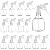 Skdqiee 24 Pcs Refillable Spray Bottles, Small 8 oz Plastic Spray Bottles with Adjustable Nozzles for Gardening, Hair Care, Cleaning