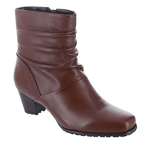 David Tate Womens Arieta Leather Ankle Booties