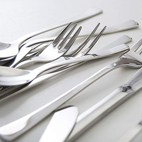 Juego de Cubiertos de Plata, 3/12/18/24/30/36 Piezas, Cubiertos de Acero Inoxidable para Restaurante, Cuchillo y Tenedor para Carne, vajilla para el hogar, Hotel, cubiert