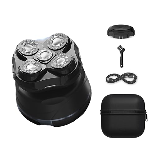 Rowenta GentleBald, Rasoir de tête, 5têtes de rasage, Lames avec revêtement Titanium, Irritation évitée, TN3110E0