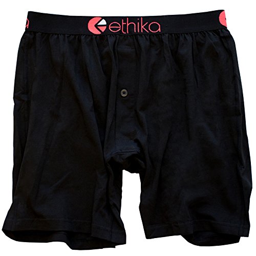 Ethika Mens Alternate Boxer Brief | *Solids* Black Seal