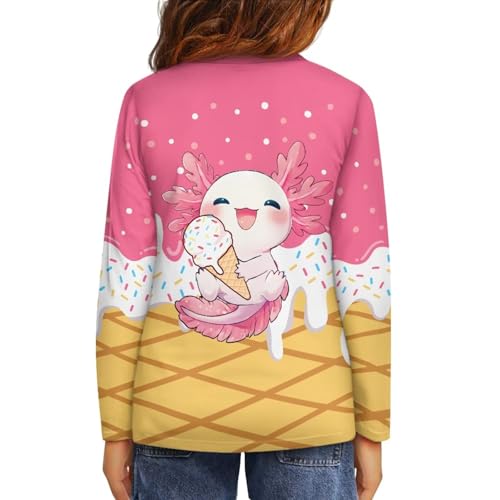 Image of Kids Long Sleeve Shirts for Girls 3-16 Year Old Cute Clothes for Teen Girls Casual Workout Tops