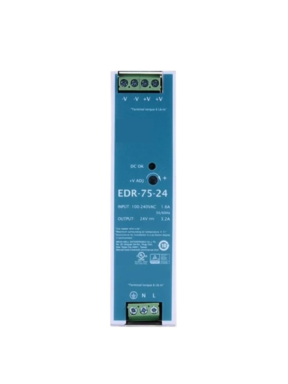 WUPLKCUIJ EDR-75 120 150 12V 24V 48V EDR-75-24 EDR-120-24 EDR-150-24 Single Output Switching Power Supply(24V,120W)