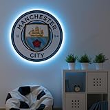 Themed Manchester City FC Crest LED Backlit Wallpop