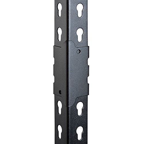 edsal ur-364blk heavy duty steel industrial shelving 3200 lbs capacity 3634 width x 6034 height x 1834 depth black