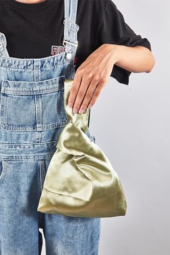 Bolso de mano mujer satinado pequeño tipo clutch miniatura 5