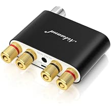 Nobsound NS-10G Bluetooth 5.0 2 Channel Power Amplifier HiFi Stereo Audio Mini Amp Wireless Receiver 50Wx2 for Home Speaker with USB & Bass Sound Effect Black