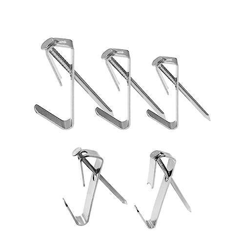 Image of 50 Pieces Picture Hanging Kit with Screws,SAFYY Picture Hooks for Hanging Pictures Heavy Duty,Wall Painting Hanging Hooks Picture Frame Hooks for Wall Mounting(Silver 30LB*30，50LB*20)