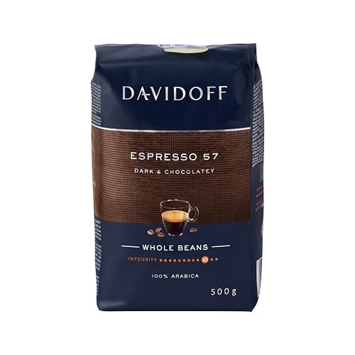 Image of Davidoff Espresso 57 Whole Beans Coffee - 10 /12 Intensity - Arabica - 500G