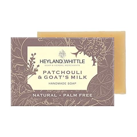 Heyland and Whittle - Barra de jabón de pachulí y leche de cabra Cover